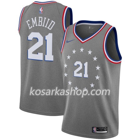 Dres Philadelphia 76ers Joel Embiid 21 Nike 2018-19 City Edition Siva Swingman